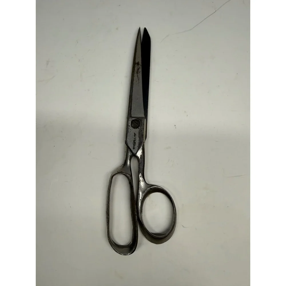 Vintage Jefferson 8 Inch Tailor Shears Forged Steel Industrial Sewing Scissors